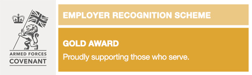 UK MoD’s Employer Recognition Scheme Gold Award